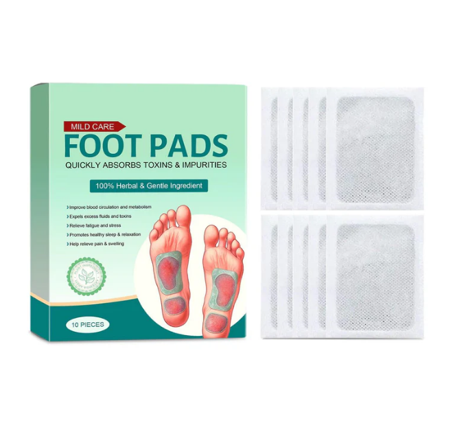 100% Herbal & Gentle Ingredient Detox Ginger Foot Pads (Pack of 2) 20 Patches