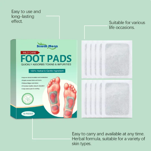 100% Herbal & Gentle Ingredient Detox Ginger Foot Pads (Pack of 2) 20 Patches